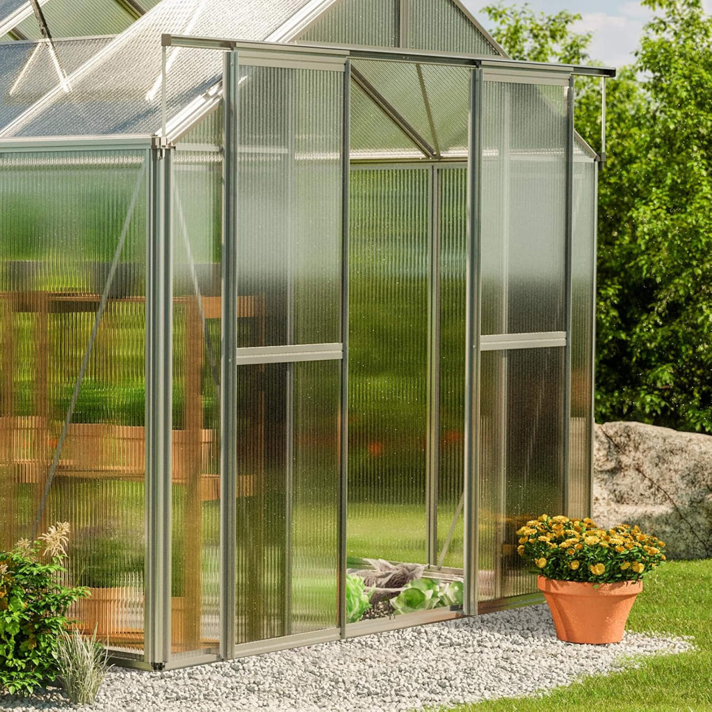8' x 12' Heavy-Duty Polycarbonate Outdoor Greenhouse (SAK90426)