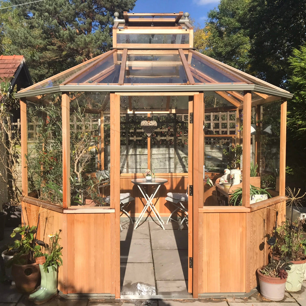 Alton Octagonal | Cedar Glass Greenhouse