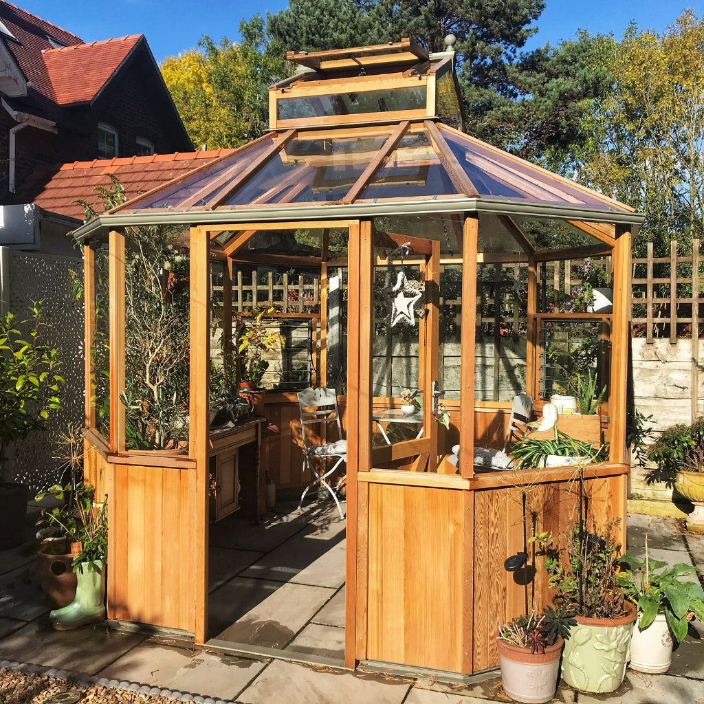 Alton Octagonal | Cedar Glass Greenhouse