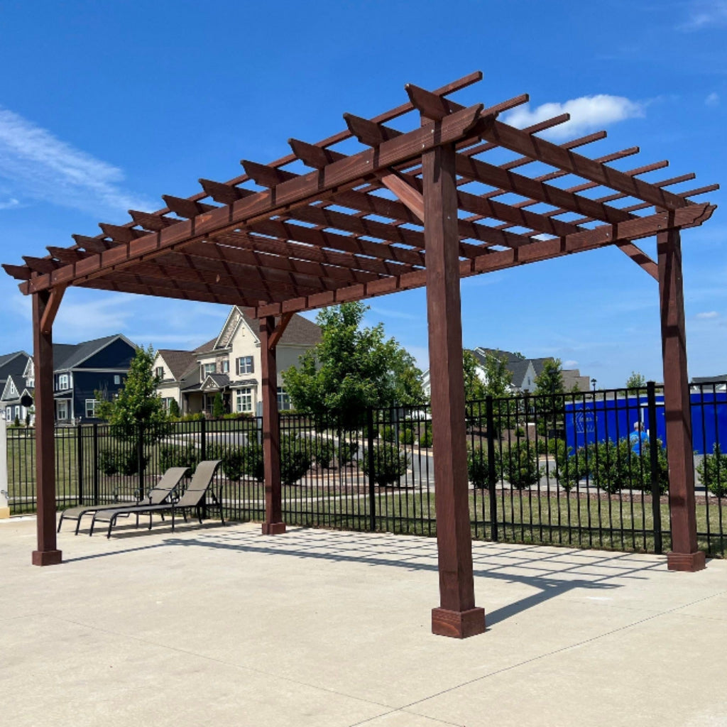 Best Redwood Super Deck Pergola | Custom Redwood Outdoor Pergola System