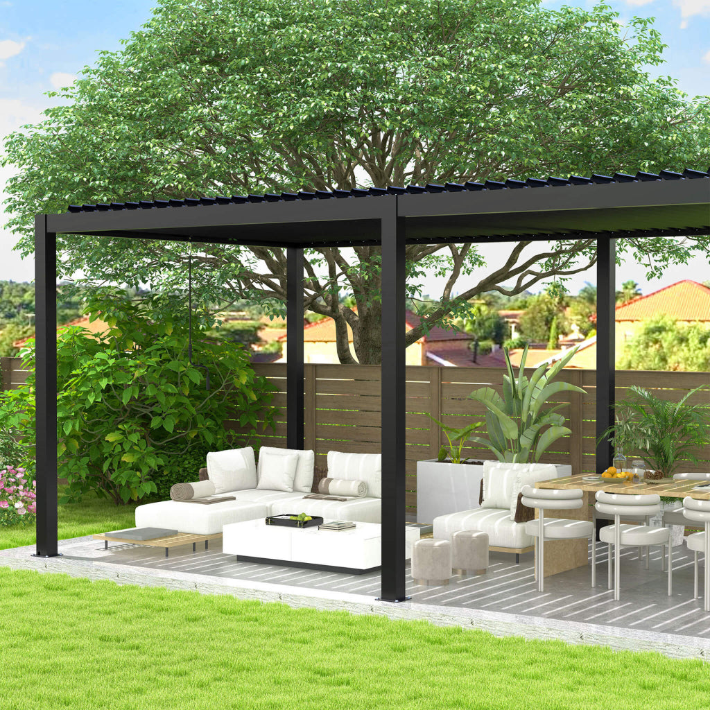 Alora 10' x 19' All-Weather Louvered Pergola (SAK32691)
