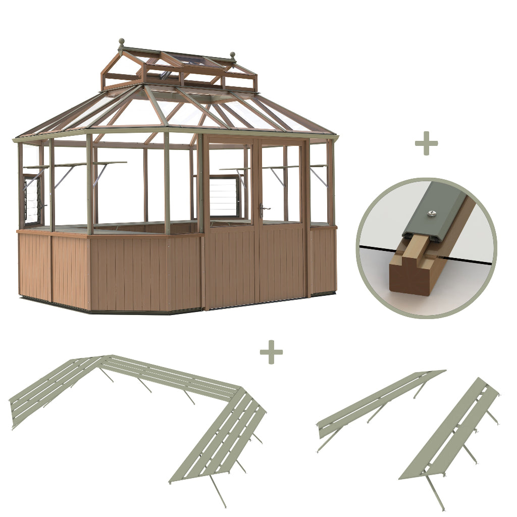 Alton Octagonal | Cedar Glass Greenhouse