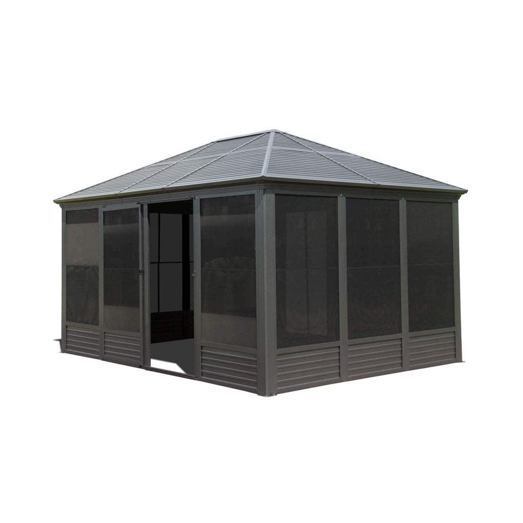 Alora Meridian 11' x 14' Premium Four-Season Outdoor Aluminum Gazebo Sunroom (SAK88776)