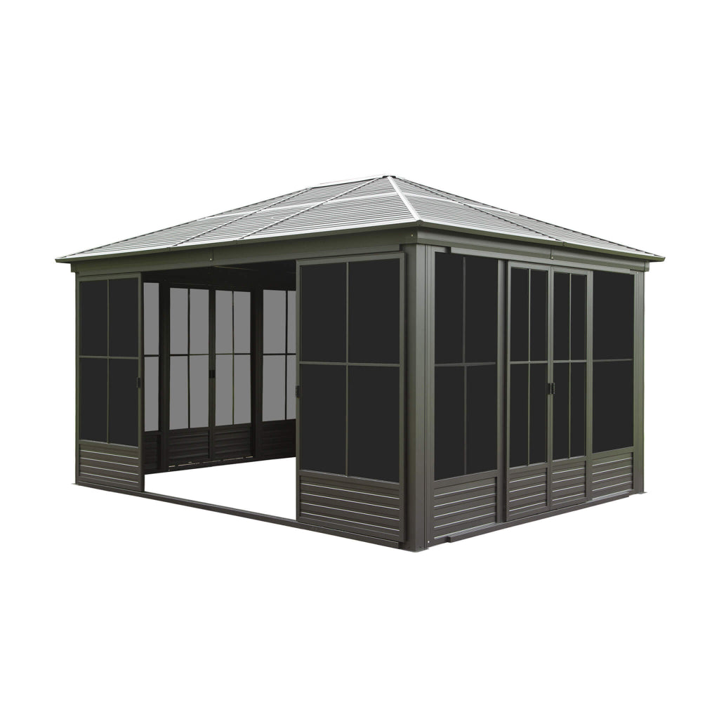 Alora Serenity 12' x 14' All-Weather Outdoor Aluminum Sunroom (SAK76831)