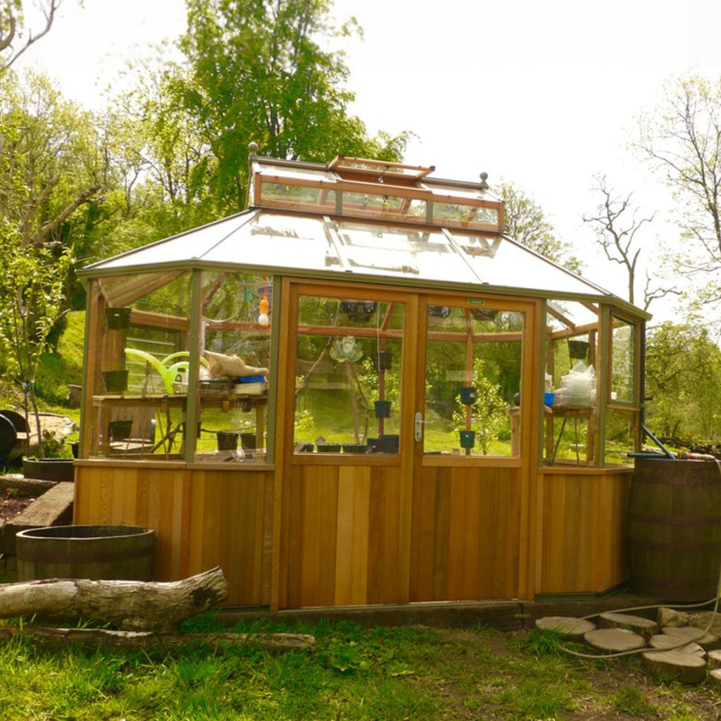 Alton Octagonal | Cedar Glass Greenhouse