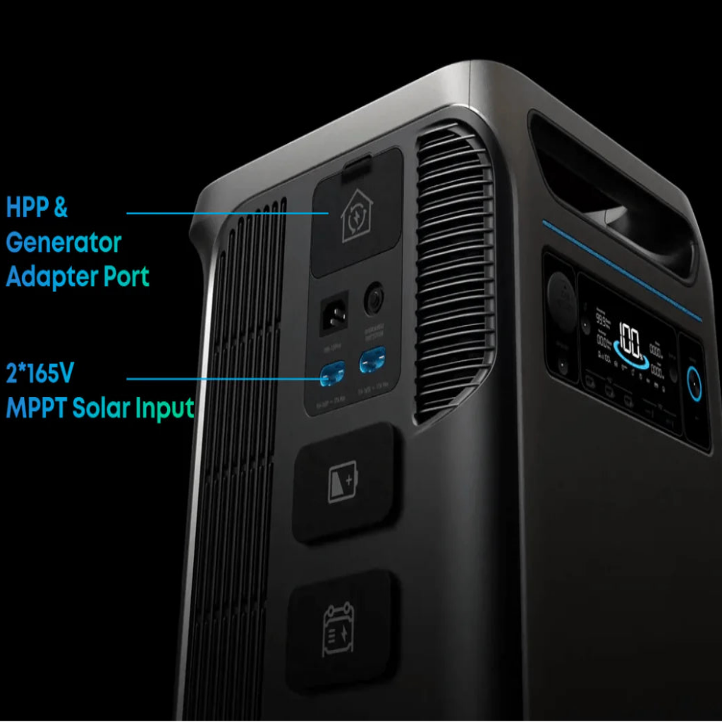 Anker SOLIX F3800 Plus Portable Power Station + Gas Generator Adapter/Cable