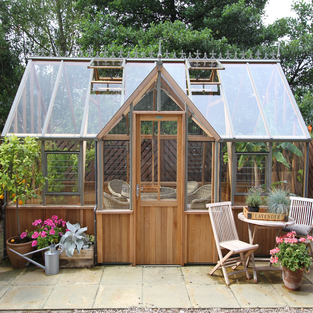 Alton Cambridge | T-Shaped Cedar Greenhouse