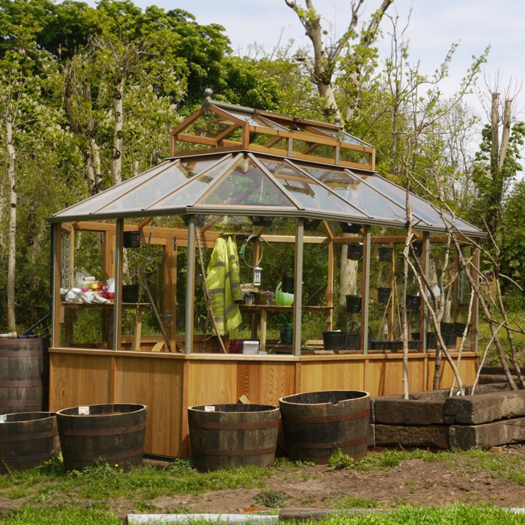 Alton Octagonal | Cedar Glass Greenhouse