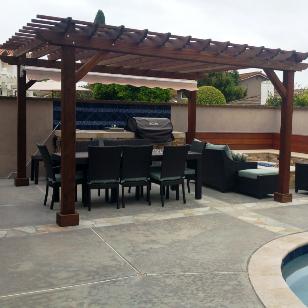Best Redwood Super Deck Pergola | Custom Redwood Outdoor Pergola System