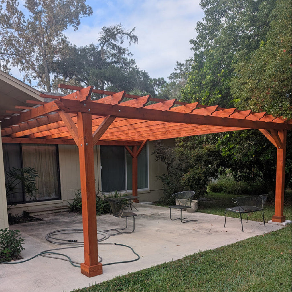 Best Redwood Super Deck Pergola | Custom Redwood Outdoor Pergola System