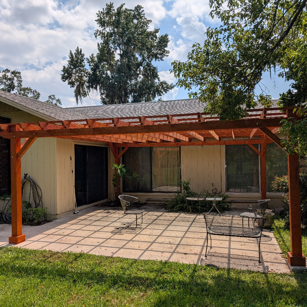 Best Redwood Super Deck Pergola | Custom Redwood Outdoor Pergola System