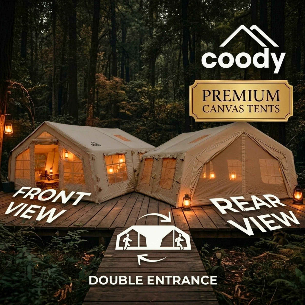 Coody 17.2 Koala-7 Beige Inflatable Air Tent for 2–10 People