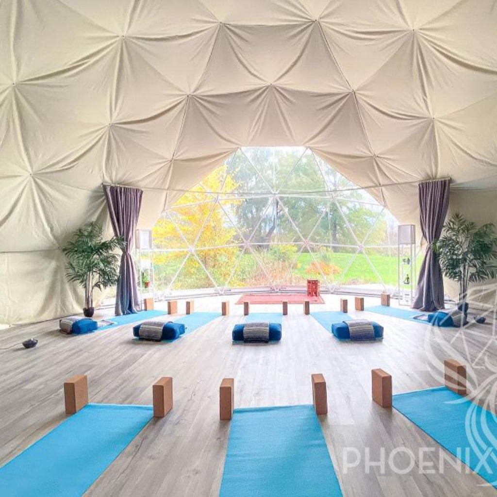 Phoenix Domes 33FT Deluxe 4-Season Glamping &amp; Yoga Dome Package