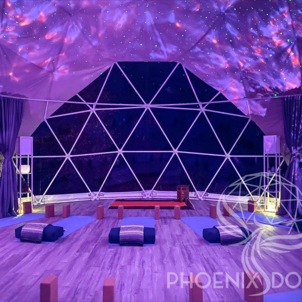 Phoenix Domes 33FT Deluxe 4-Season Glamping & Yoga Dome Package