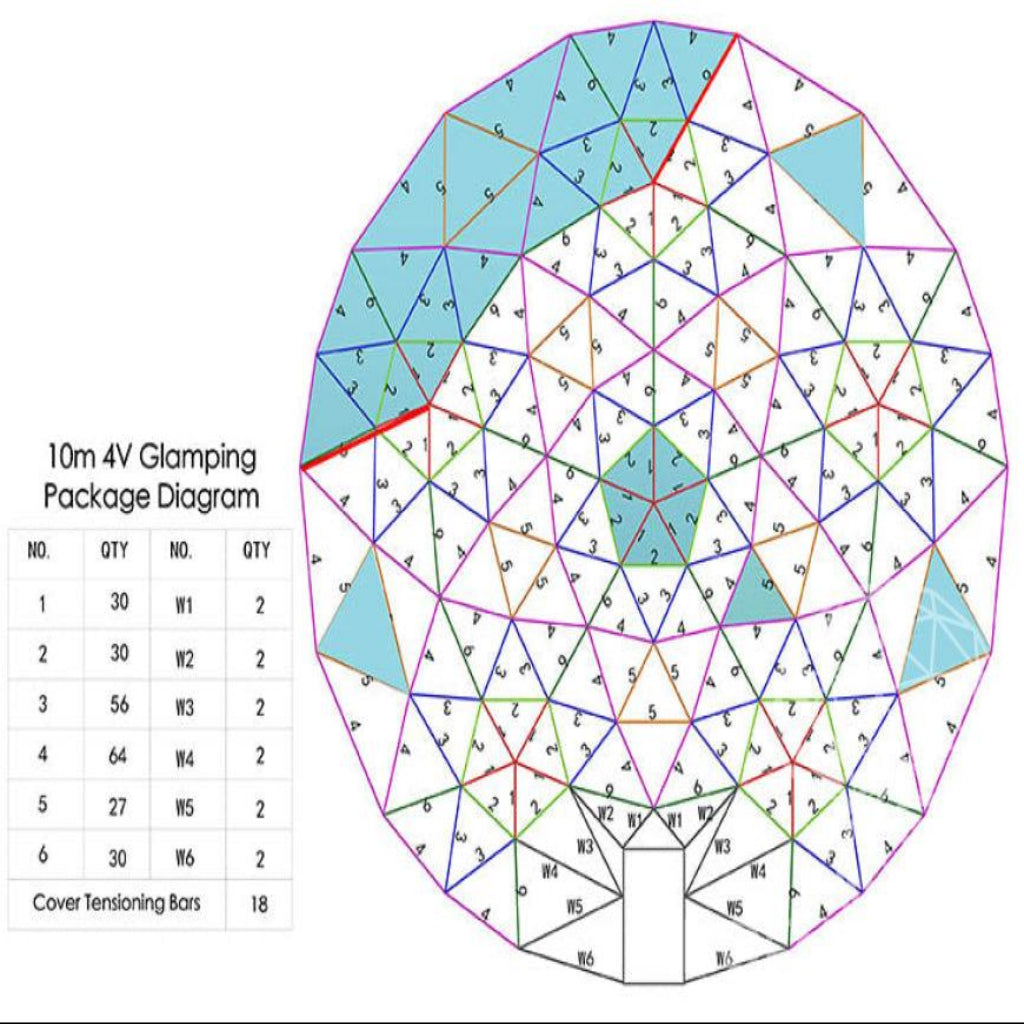 Phoenix Domes 33FT Deluxe 4-Season Glamping & Yoga Dome Package