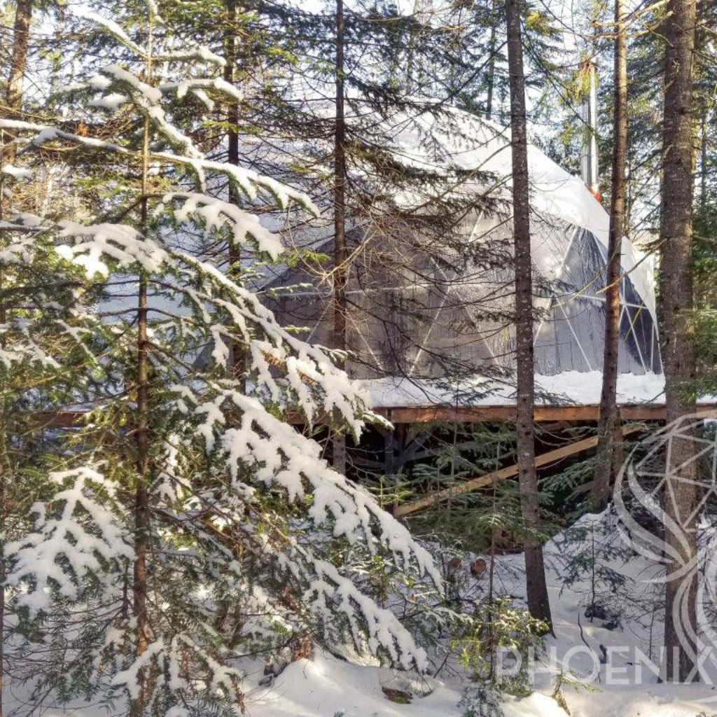 Phoenix Domes 33FT Deluxe 4-Season Glamping & Yoga Dome Package