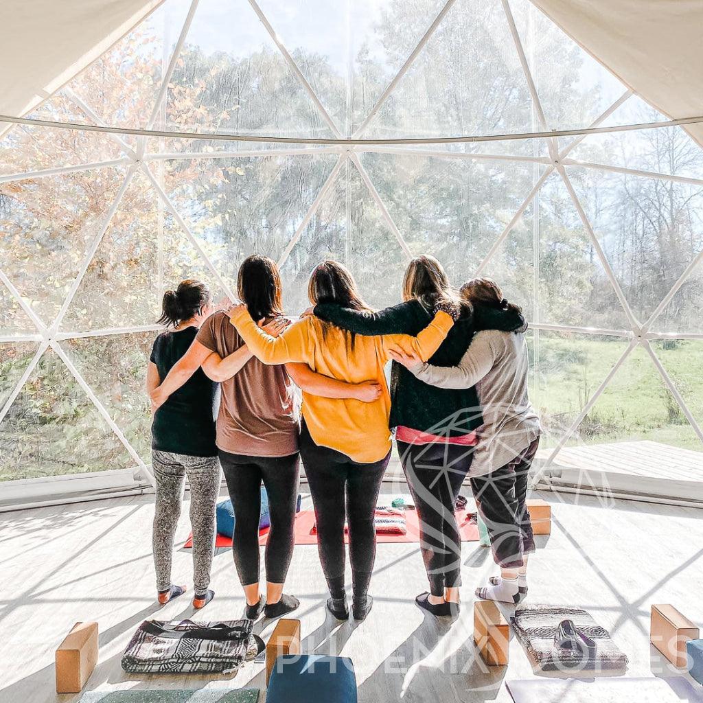 Phoenix Domes 33FT Deluxe 4-Season Glamping & Yoga Dome Package