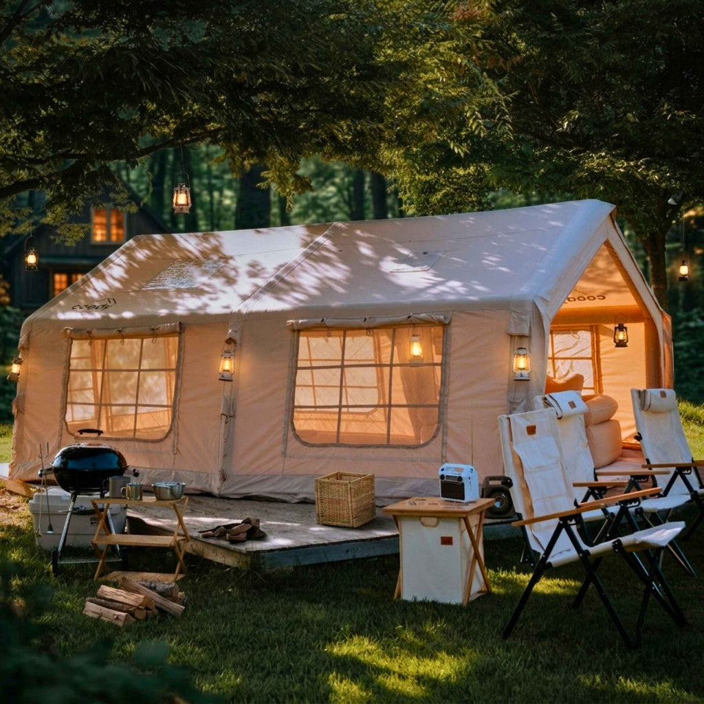 Coody 17.2 Koala-7 Beige Inflatable Air Tent for 2–10 People