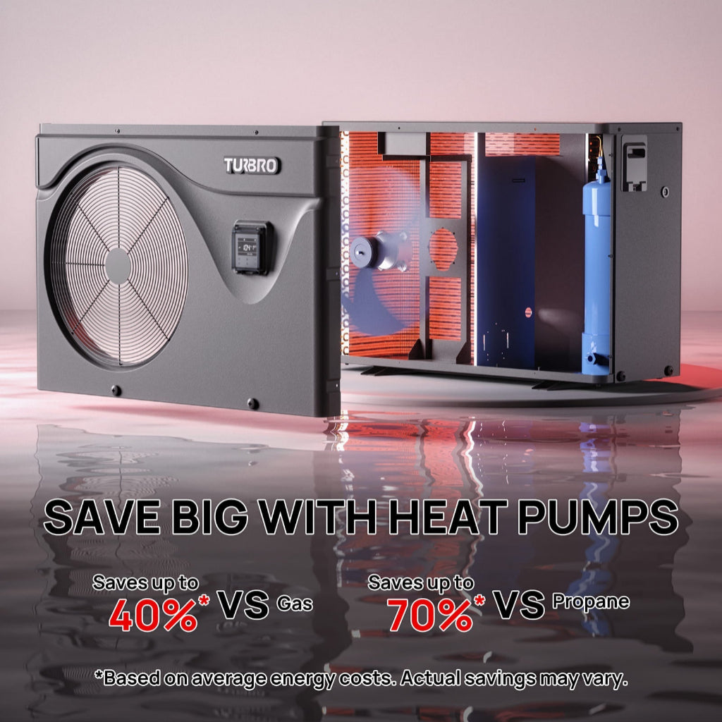 TURBRO Beluga Series Pool Heat Pump | Inverter Pool Heating System