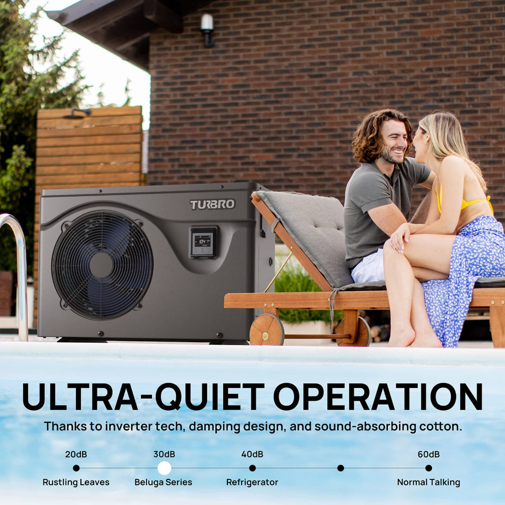 TURBRO Beluga Series Pool Heat Pump | Inverter Pool Heating System