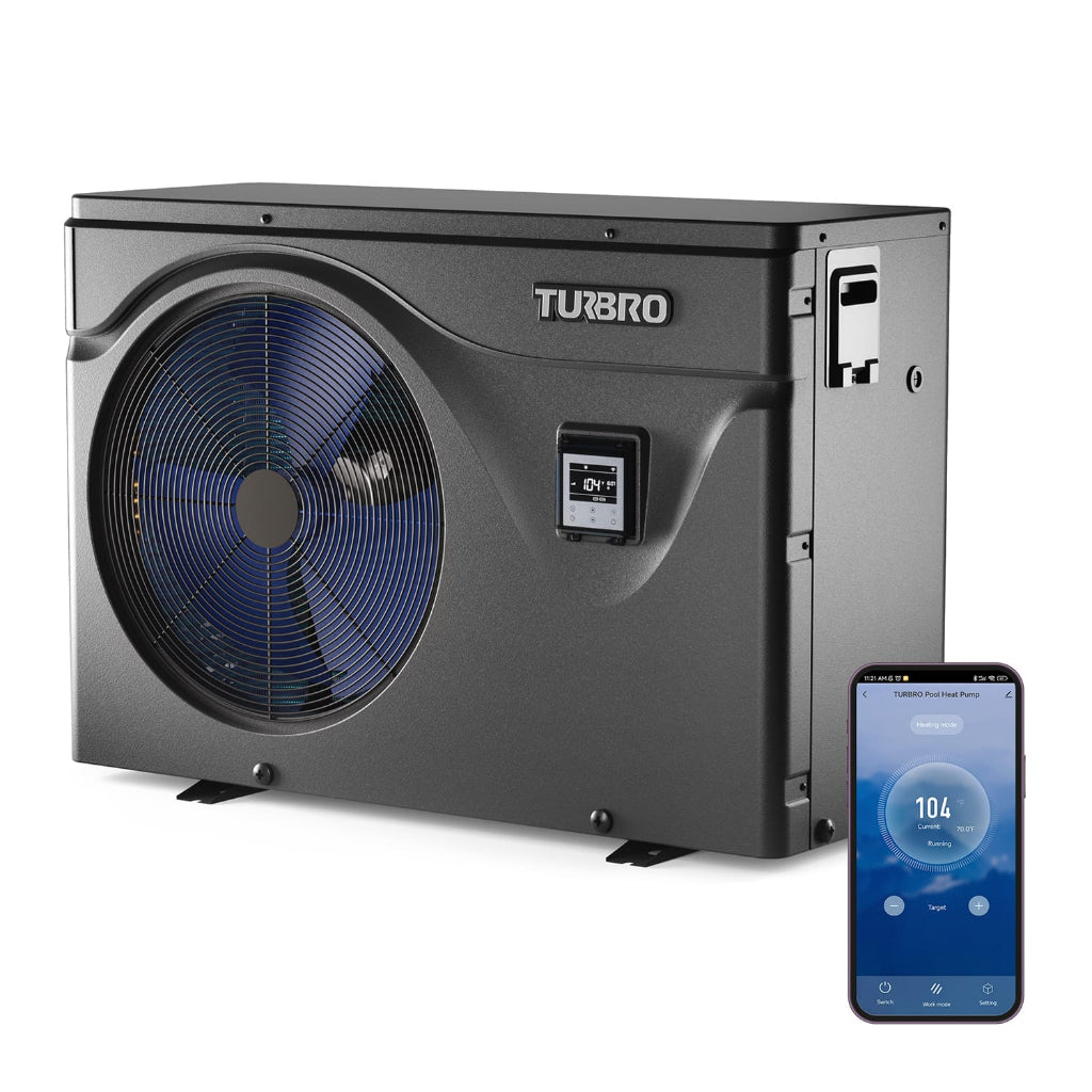TURBRO Beluga Series Pool Heat Pump | Inverter Pool Heating System