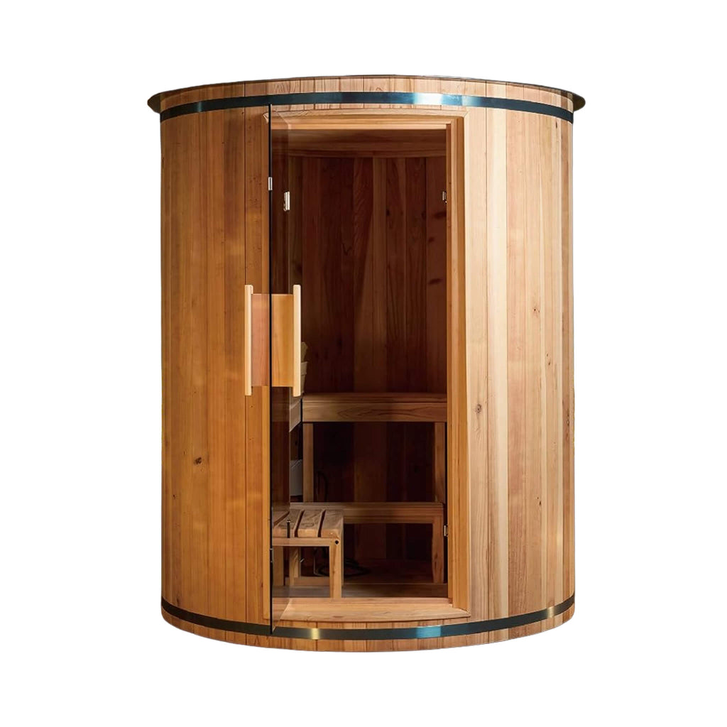 Thermora Barcelona 4-Person Cedar Wood Barrel Sauna (SAK74813)