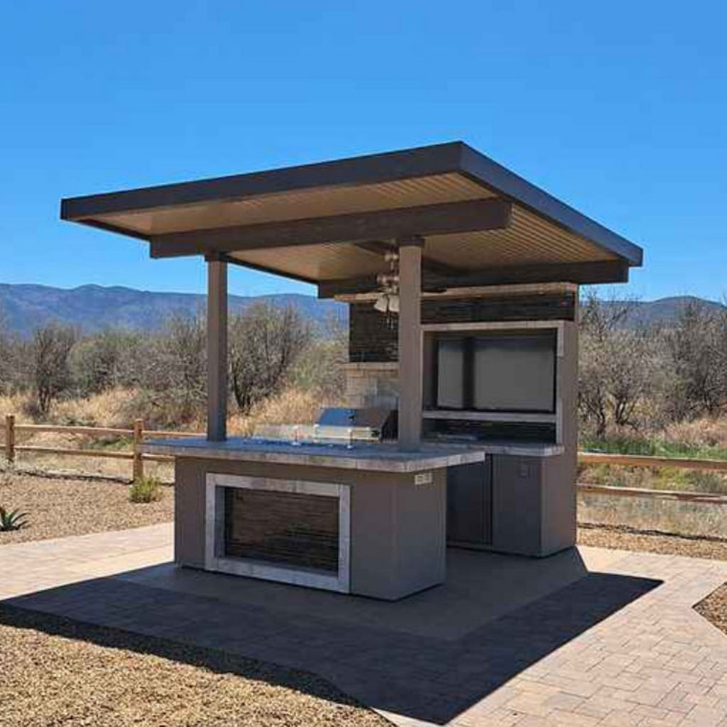 KoKoMo Baja Outdoor Kitchen with 12x12 Patio Cover