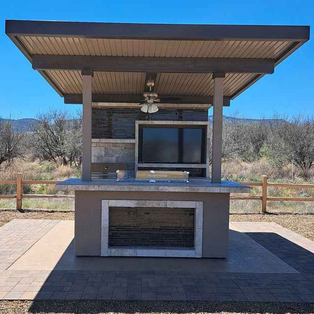KoKoMo Baja Outdoor Kitchen with 12x12 Patio Cover