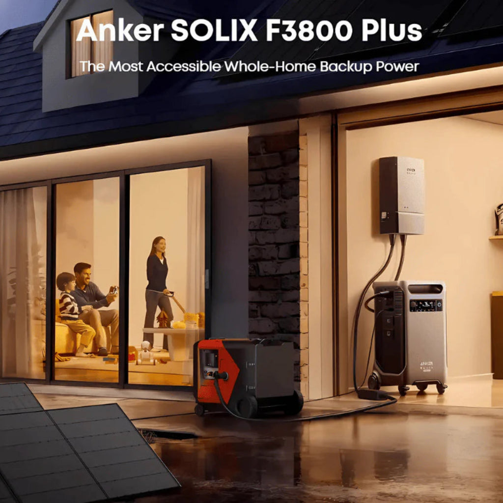Anker SOLIX F3800 Plus Portable Power Station + Gas Generator Adapter/Cable