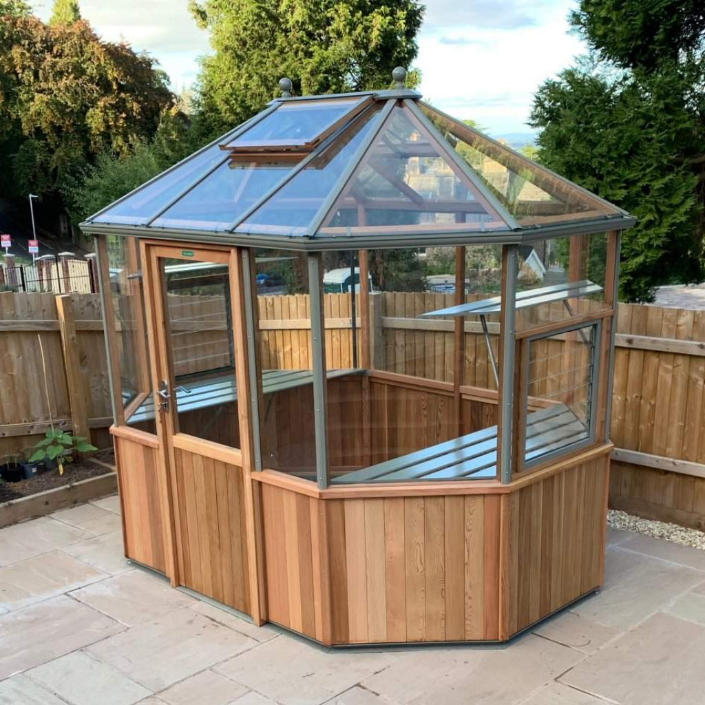 Alton Octagonal | Cedar Glass Greenhouse