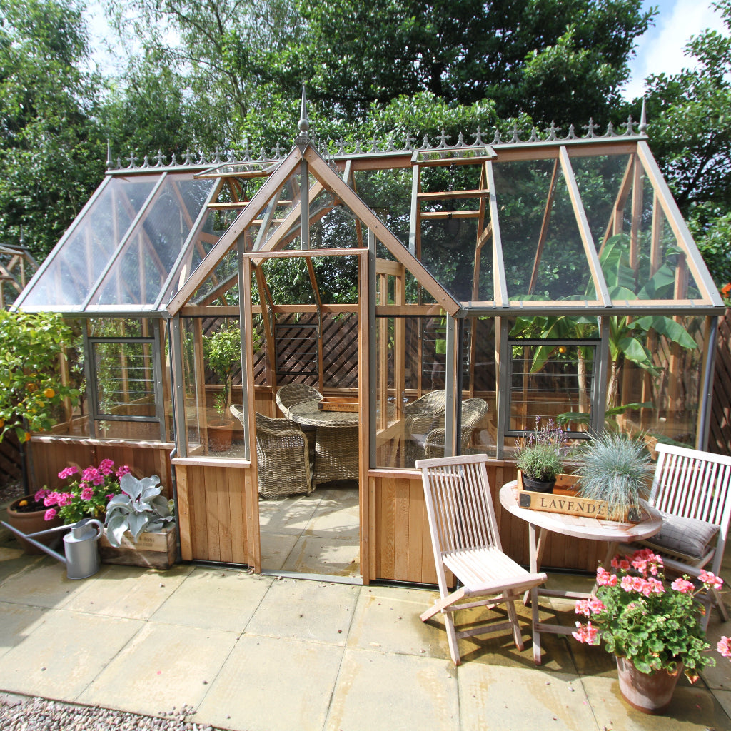 Alton Cambridge | T-Shaped Cedar Greenhouse