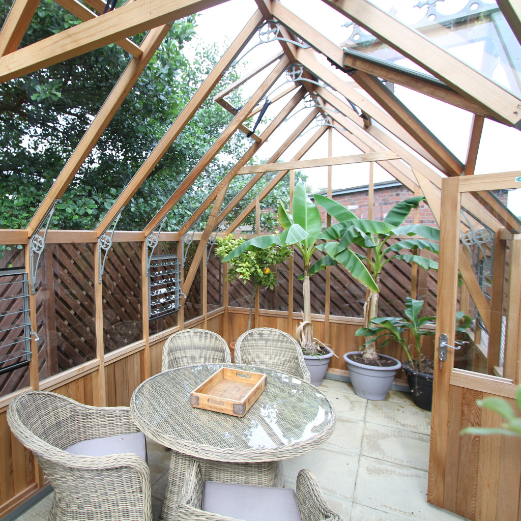 Alton Cambridge | T-Shaped Cedar Greenhouse