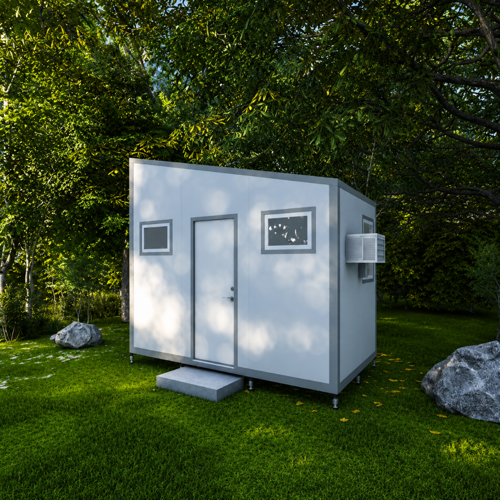 LifeBox L15 Expandable FlatPack Shelter System | Modern Shed Roof Infrastructure