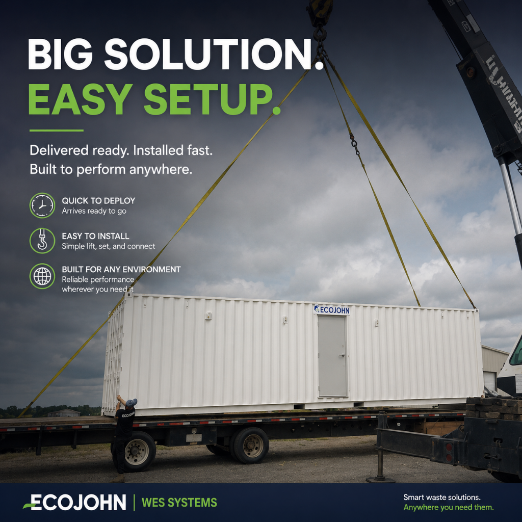 EcoJohn WES Series | Mobile Wastewater Processing Plant