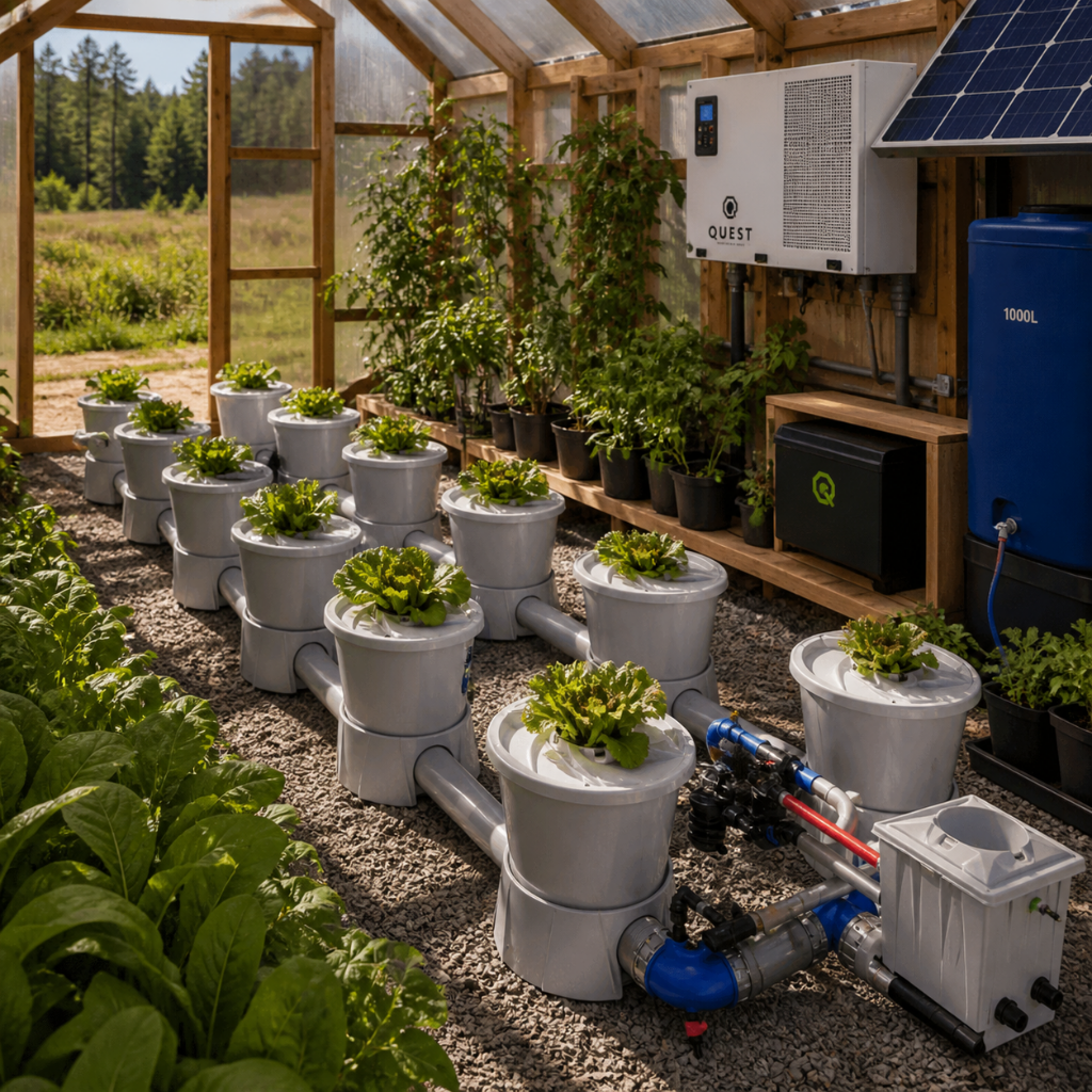 ALIEN Hydroponics V-SYSTEM 12 Pot 2 Row Kit