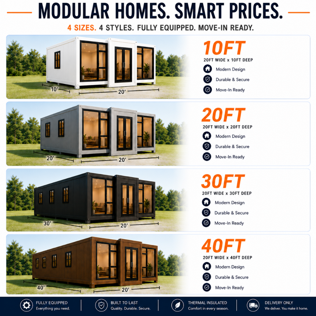 Expandable Prefab Tiny Home | Fully Equipped Modular ADU