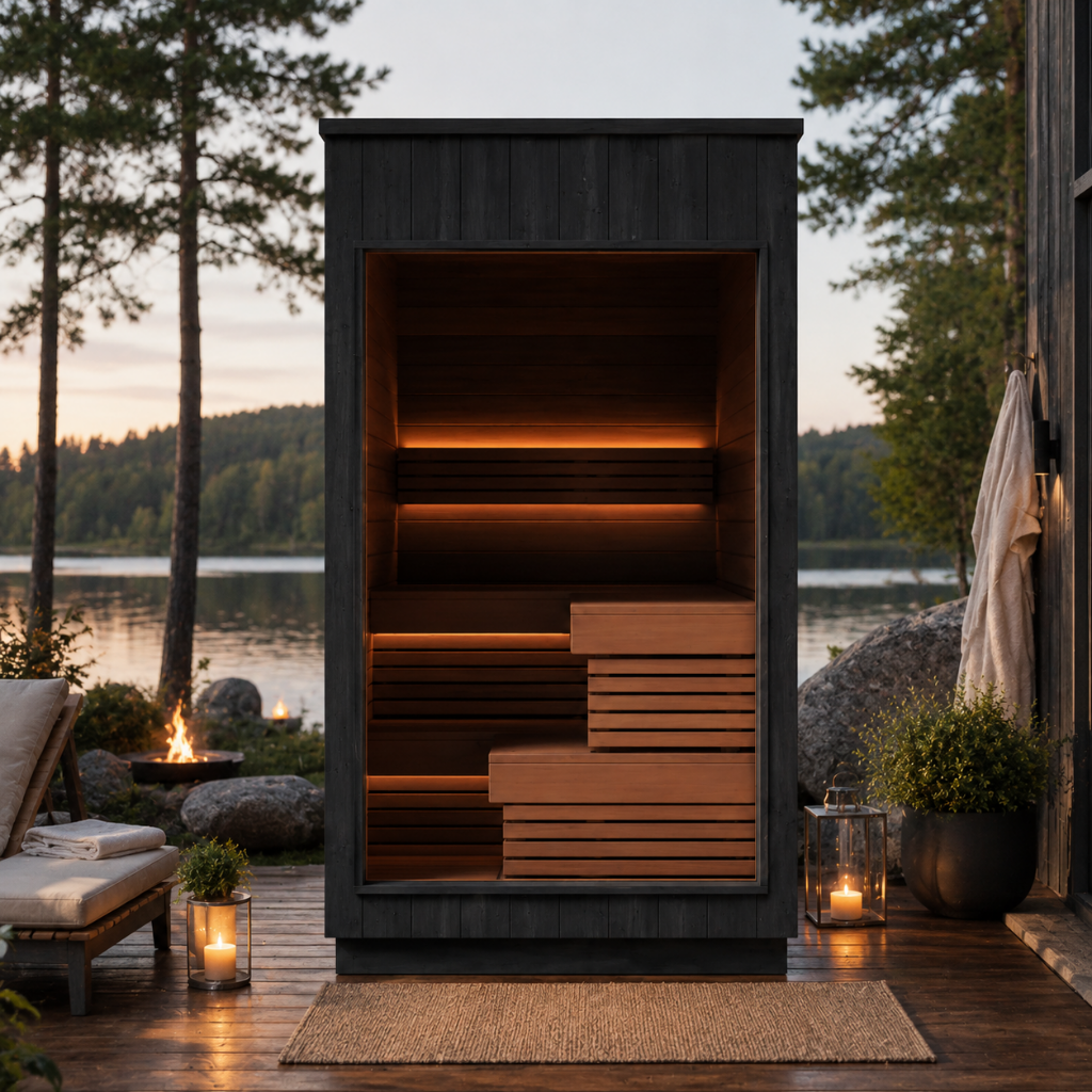 ThermaSol Nordic Misty | Luxury Outdoor Sauna Cabin (SAK17365)