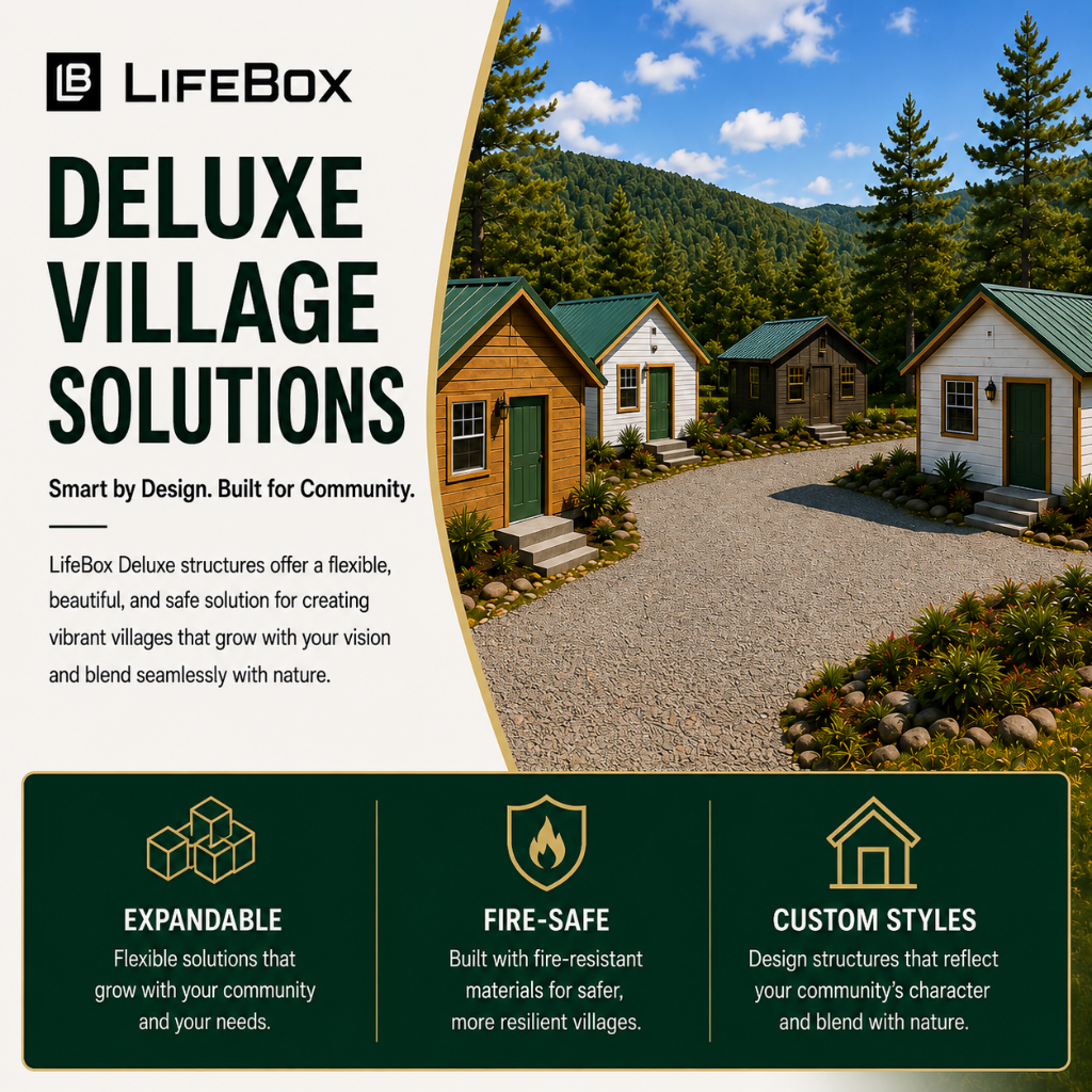 LifeBox Rapid Village System | Scalable Modular Village Infrastructure