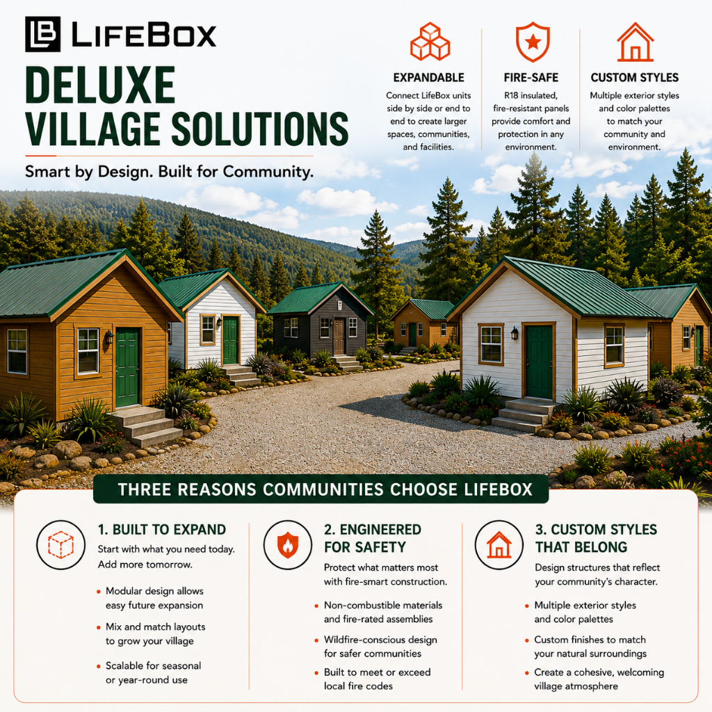 LifeBox Rapid Village System | Scalable Modular Village Infrastructure