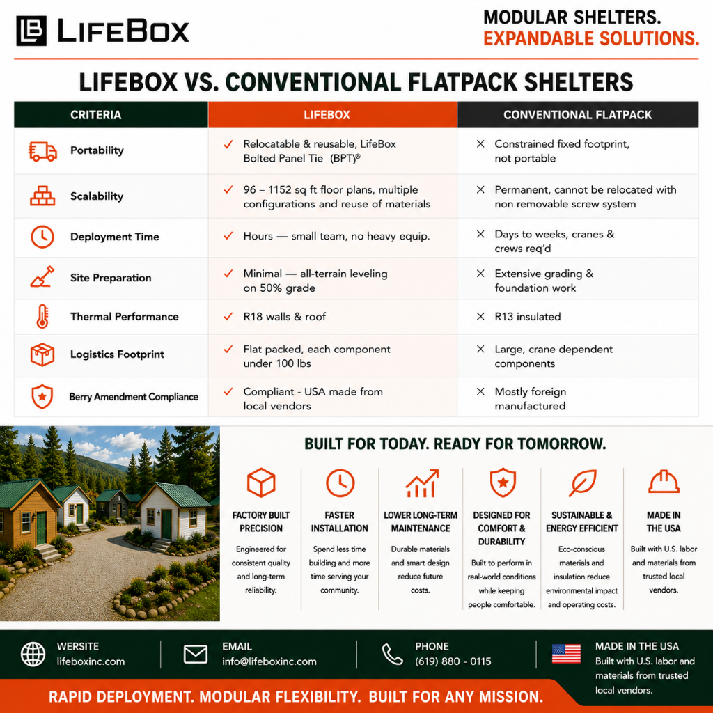 LifeBox Rapid Village System | Scalable Modular Village Infrastructure