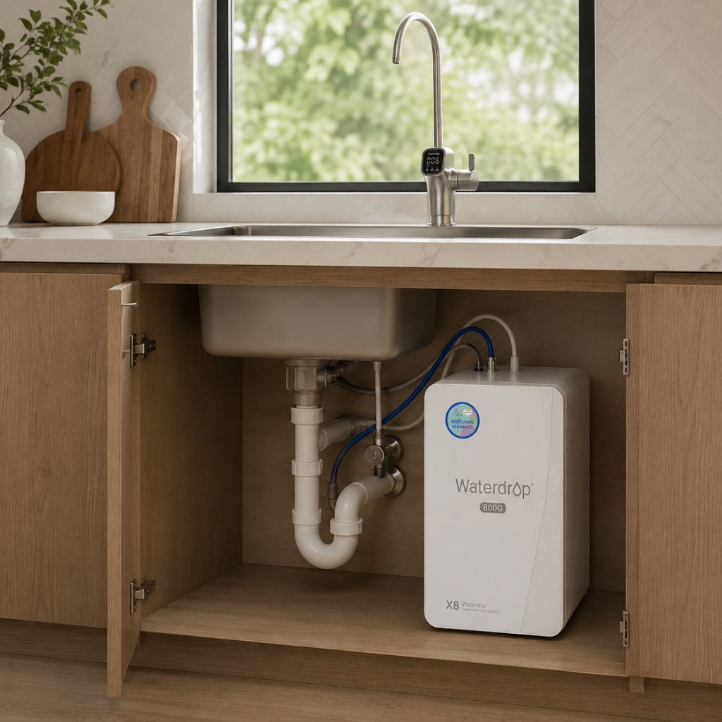 Waterdrop X8 800 GPD Tankless Reverse Osmosis Water Filtration System