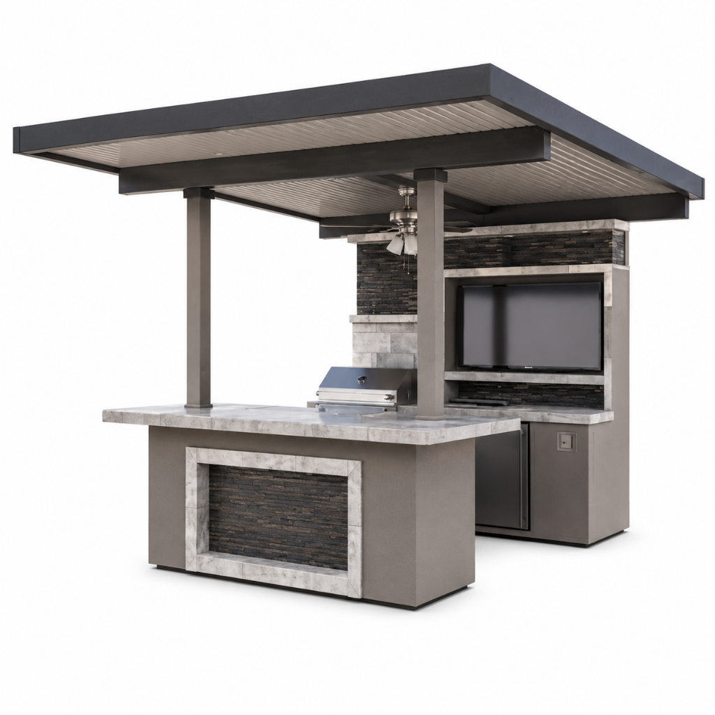 KoKoMo Baja Outdoor Kitchen with 12x12 Patio Cover