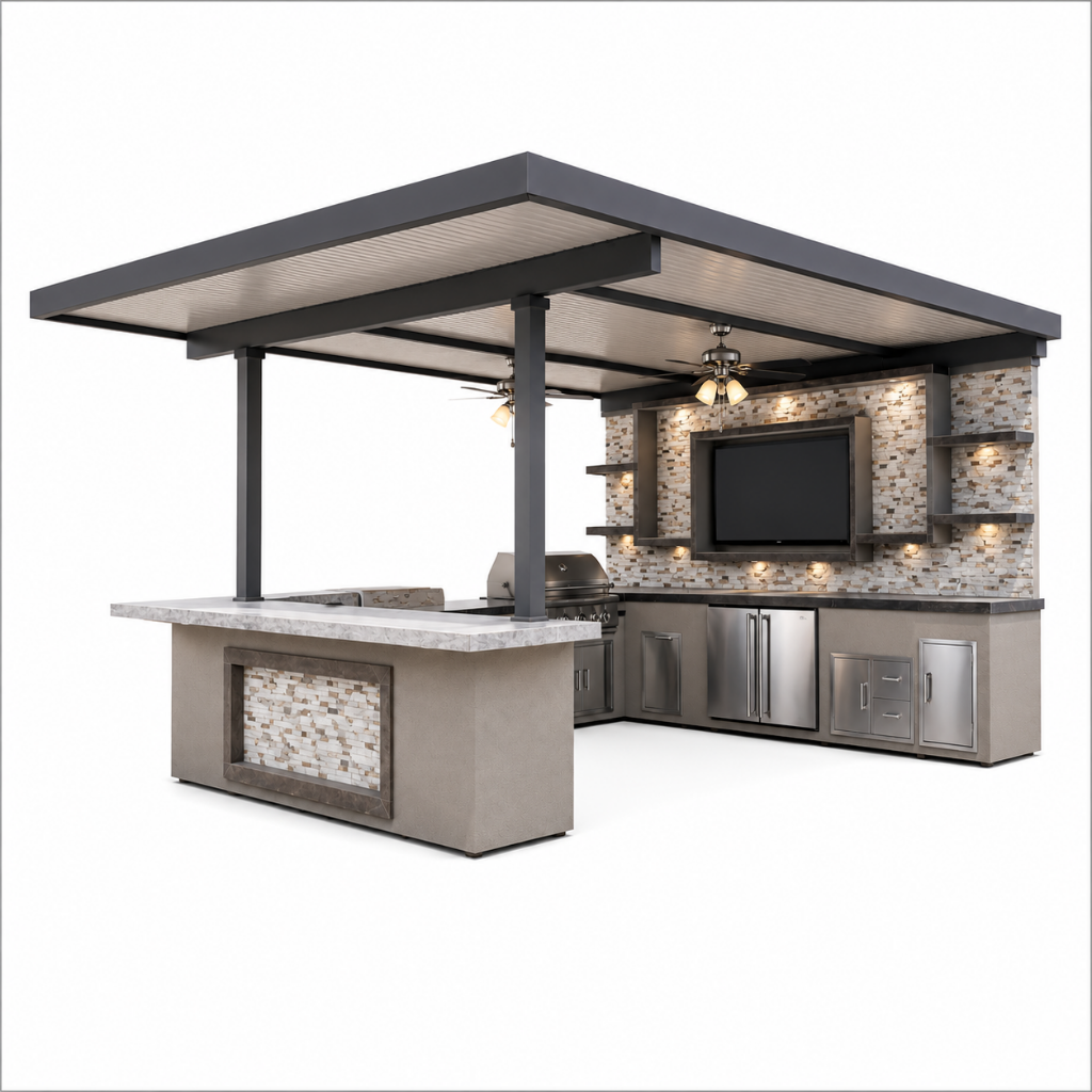KoKoMo Montego Outdoor Kitchen BBQ Island