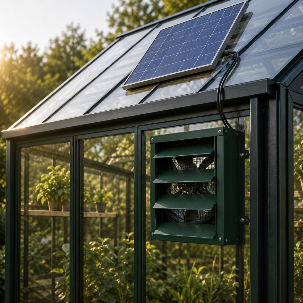 Solar Powered Greenhouse Exhaust Fan | Off-Grid Ventilation Fan