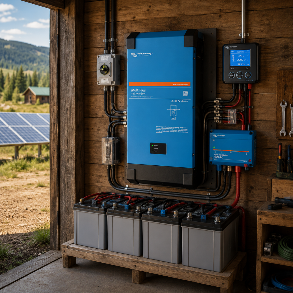 Victron Energy MultiPlus 12/2000 Inverter Charger | 12V Off-Grid Power System