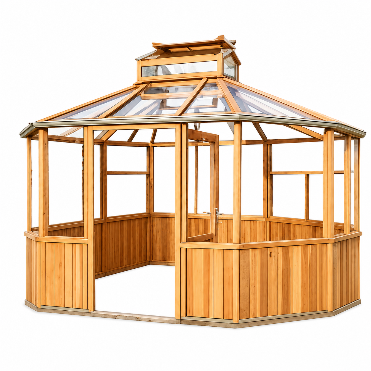 Alton Octagonal | Cedar Glass Greenhouse