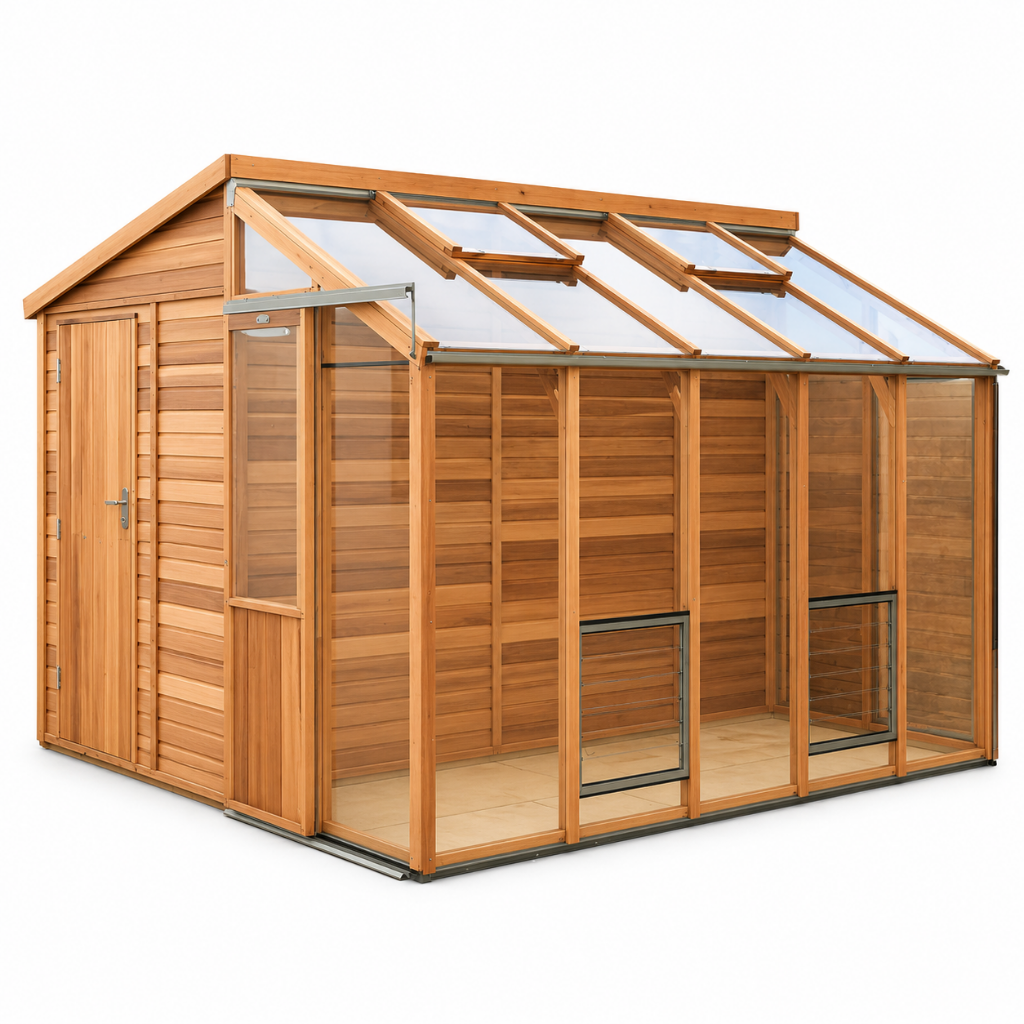 Alton Fusion 10 | Modern Cedar Greenhouse