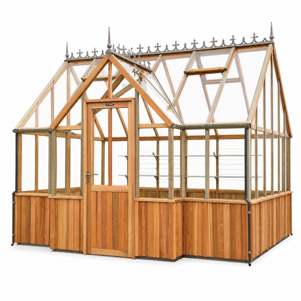 Alton Cambridge | T-Shaped Cedar Greenhouse