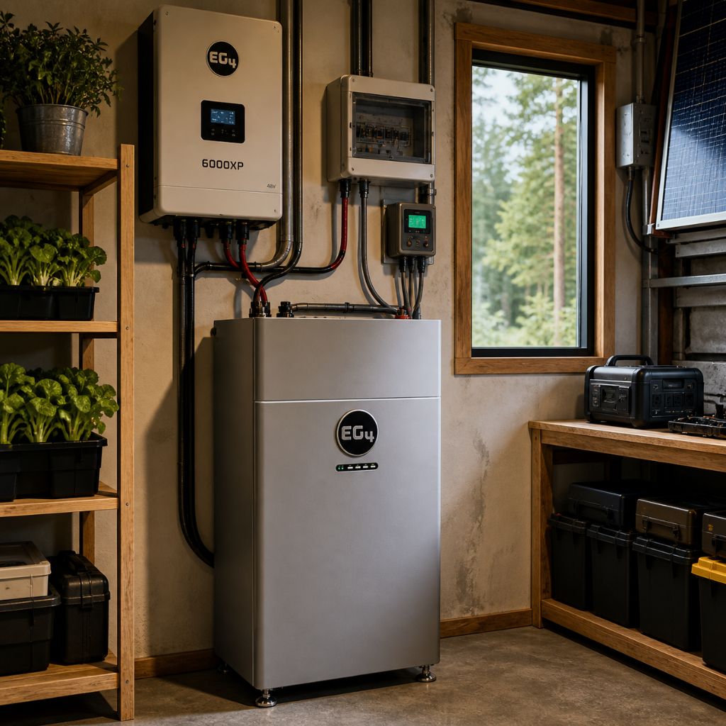 EG4 WallMount Indoor Battery 48V 314Ah | 16kWh UL9540A Self-Heating