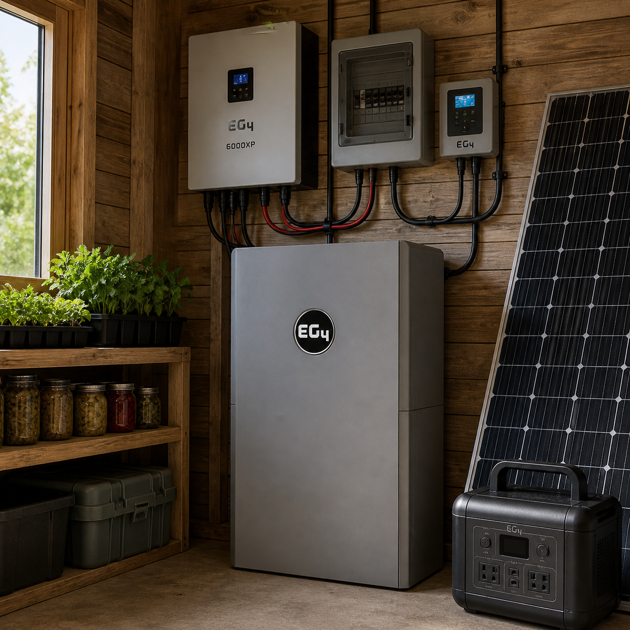 EG4 PowerPro WallMount AllWeather Lithium Battery 14.3kWh LiFePO4 | UL1973, UL9540A